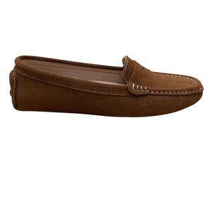 Osslue Women's Brown Suede Loafers Comfortable Lightweight Penny Slip-On Sz 8.5